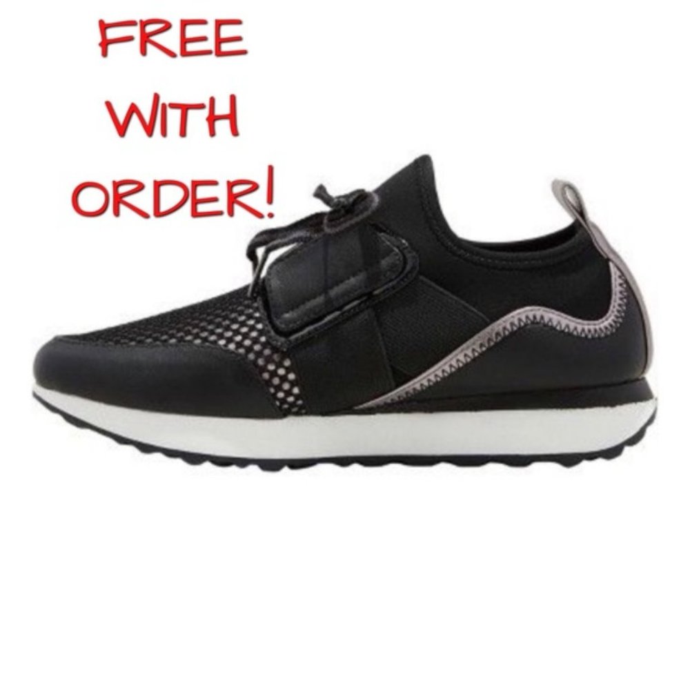 🆕 A New Day Deena black metallic lace up casual…